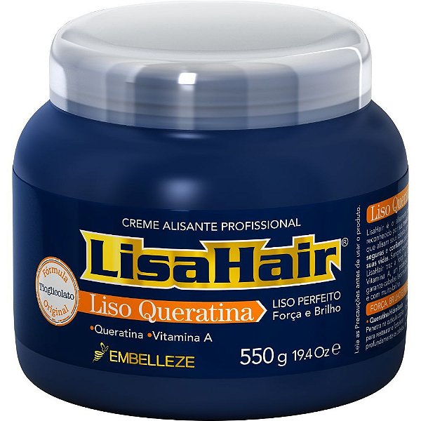 CREME ALISANTE TRADICIONAL LISA HAIR PROFISSIONAL  550G