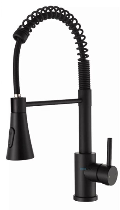 Torneira Gourmet Monocomando Black Matte