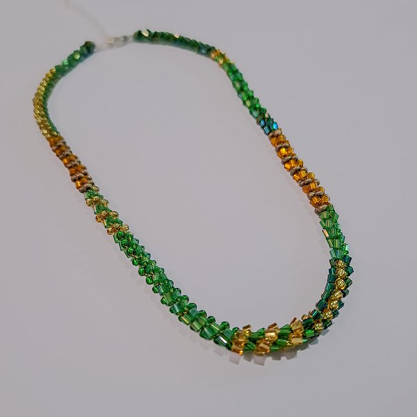 Choker Caribe - Verde e Dourado