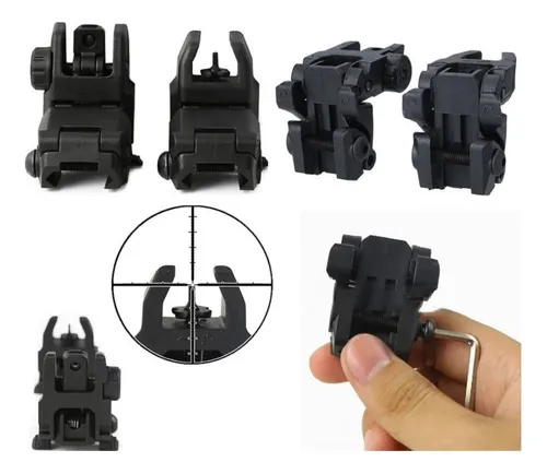 Alça & Massa De Mira Rebatível Flip-up Rifle