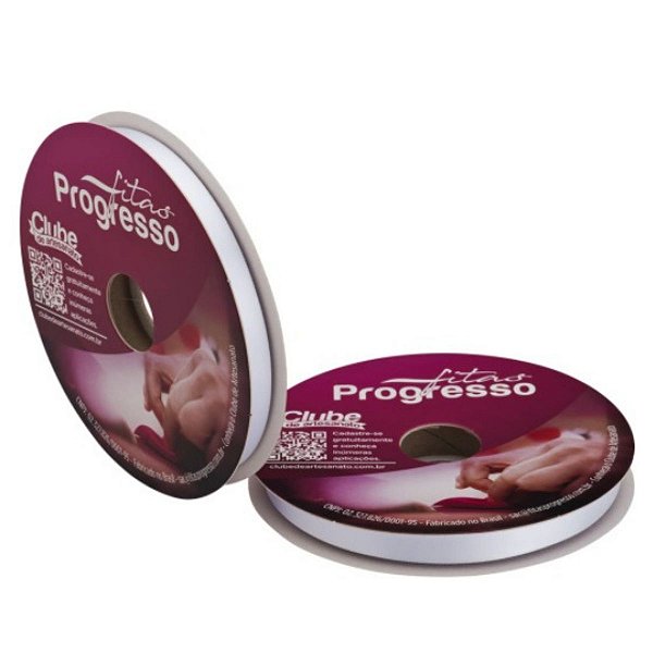 Fita Progresso Cetim Simples Nº 2  Rolo com 50 Metros