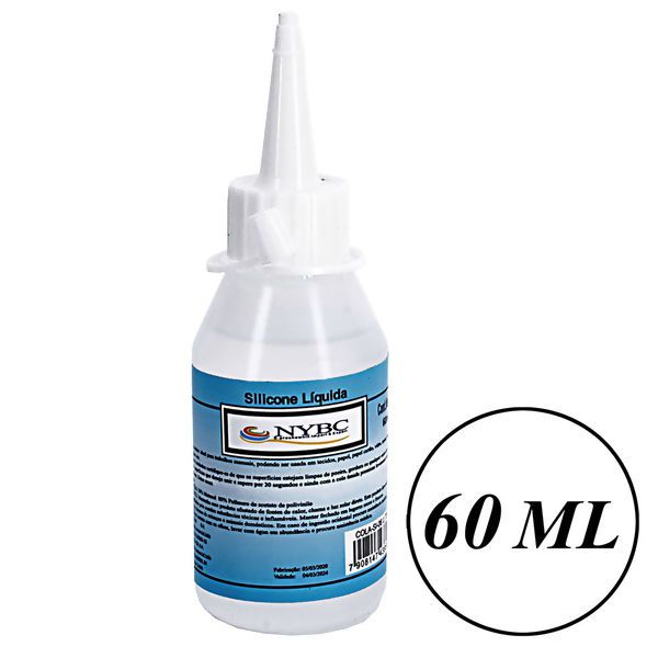 Cola Silicone Líquido Transparente 60ML