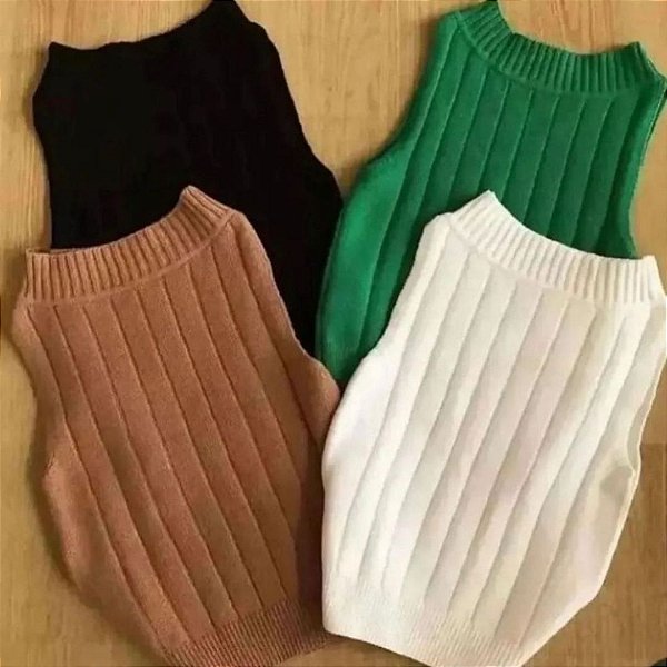 Regata Canelada Tricot Modal Básica