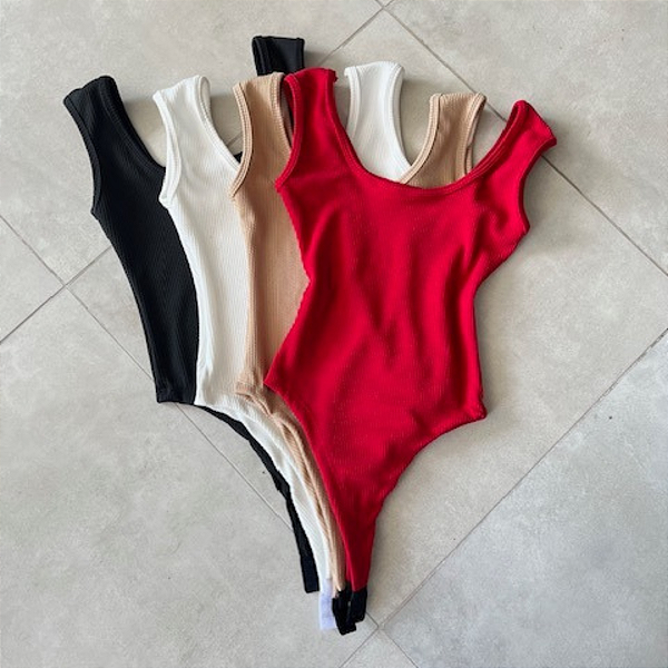 Body Feminino Regata Alça Larga  Liso Básico