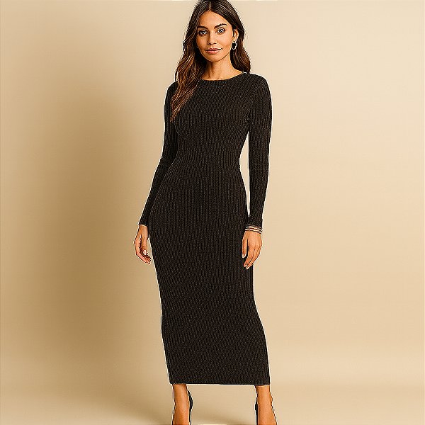 Vestido Modal Longo