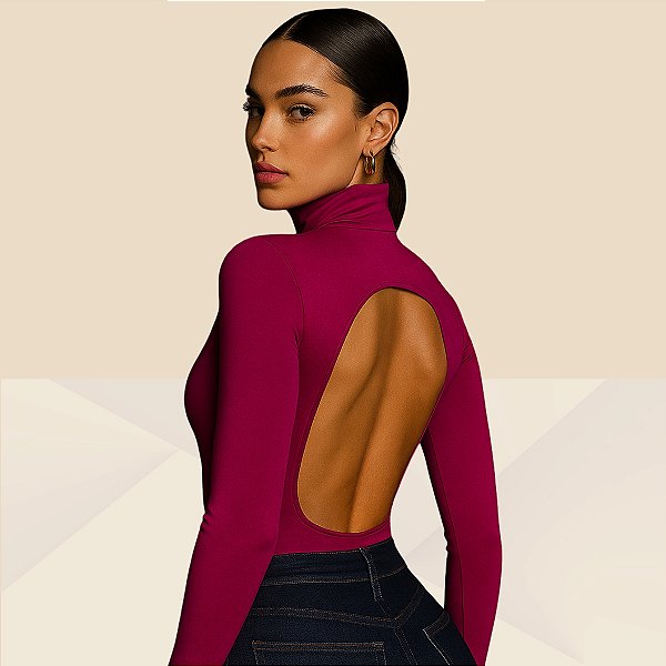 BODY PARIS MANGA LONGA COSTAS ABERTAS