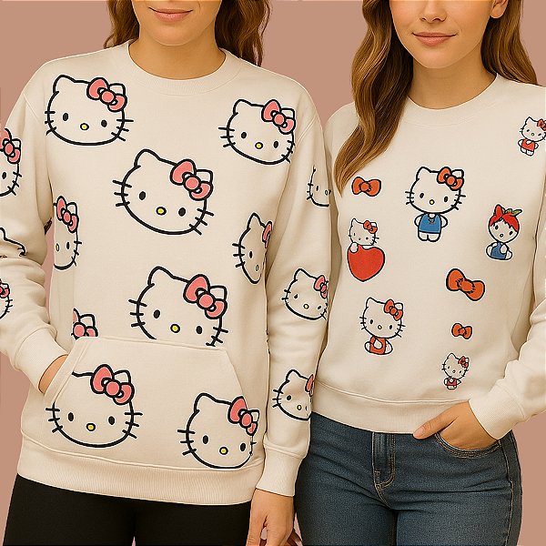 Blusa moletom Hello Kitty