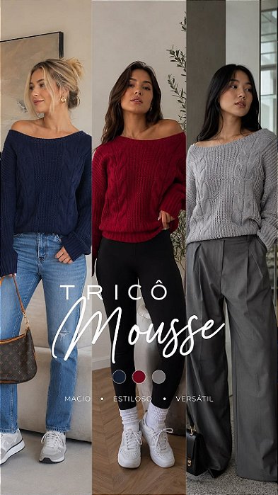 Suéter Tricot Mousse