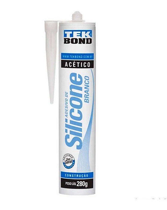 Adesivo Silicone Acético Branco Tekbond 280g