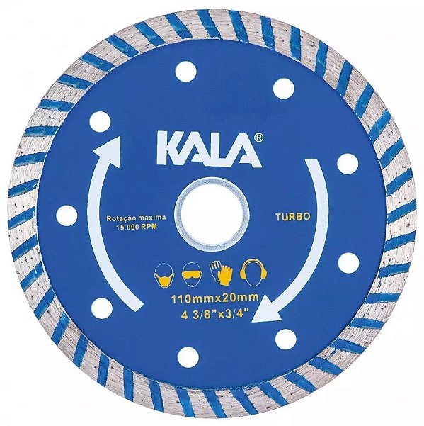Disco Corte Diamantado Turbo 110x20mm - Kala