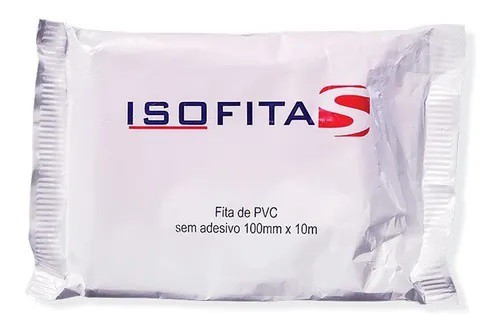 Fita Pvc Preta Isofitas 100mm x 10 Mts