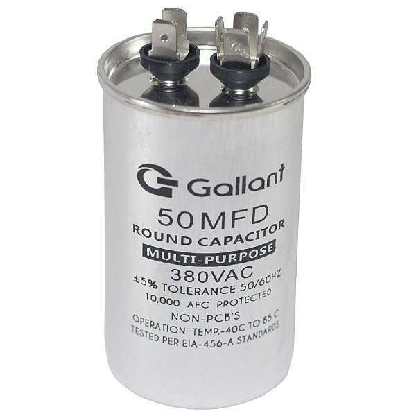 Capacitor Simples 50 Mfd 380v Gallant