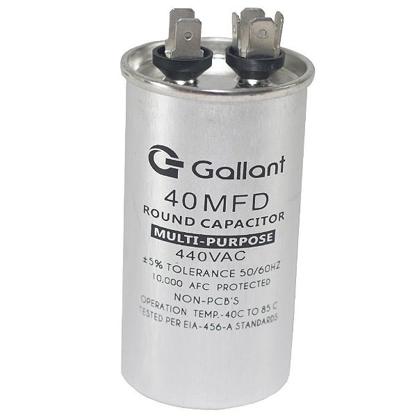 Capacitor Simples 40 Mfd 440v Gallant