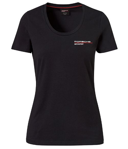 Camiseta Motorsport feminina Fanwear Porsche preta Porsche Oficial