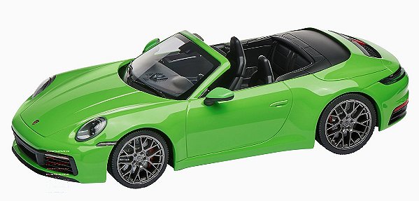 Automovel Modelo 911 Carrera 4S Cabrio Verde Lizard 1:18 Porsche Oficial