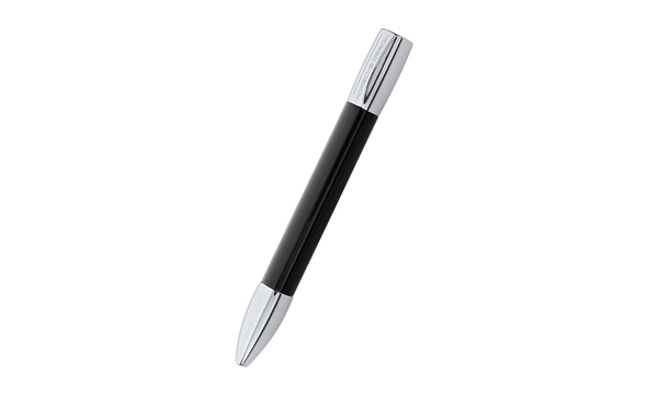 Caneta Esferografica Preto/Cinza Prat.