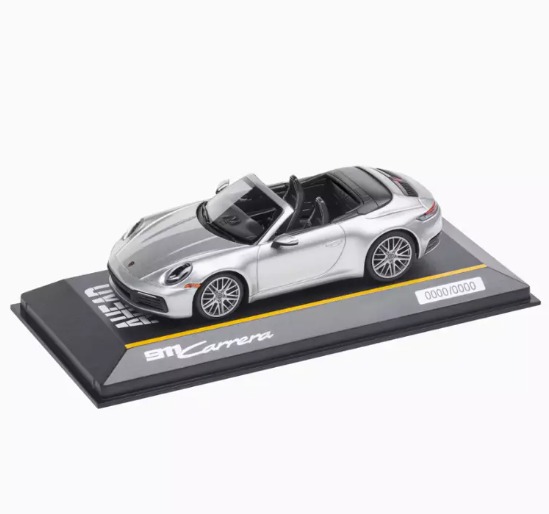 911 Carrera Cabriolet 992 1:43 Prata GT.