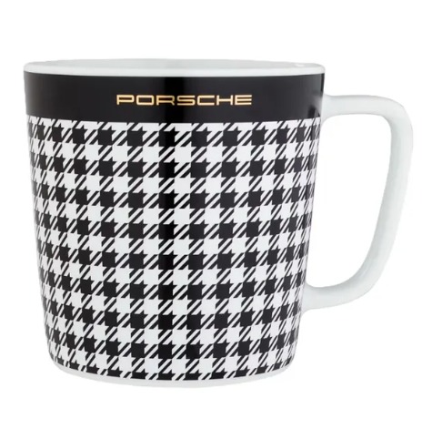 Caneca De Colecionador Preto/Branco/Dourado.