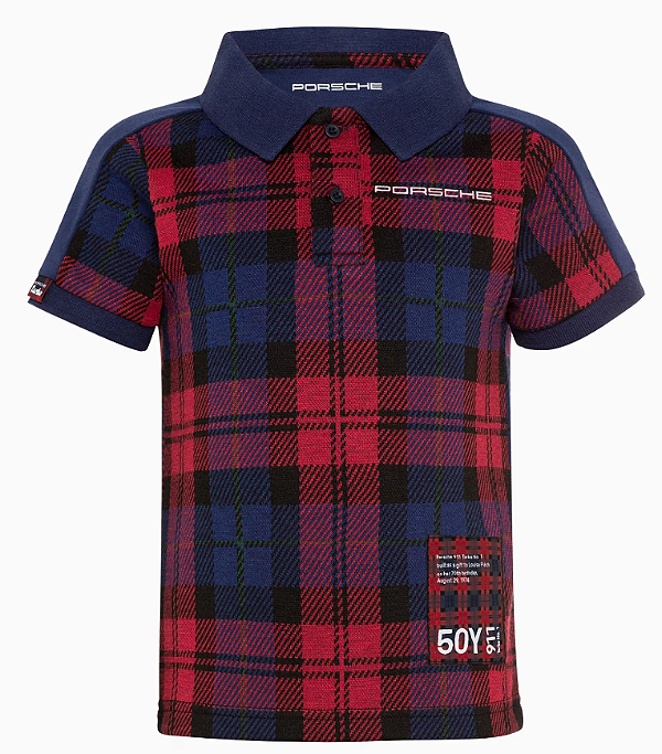Camisa Polo Kid'S Red Chequered.