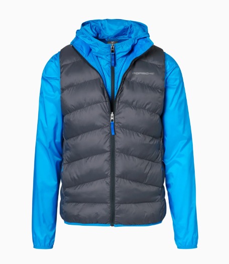 Jaqueta Bodywarmer Para Homem Cinza/Azul.