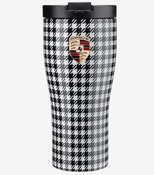 Caneca Térmica Preto/Branco.