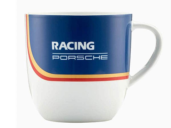 Taca/Caneca Azul/Vermelho/Dourado.