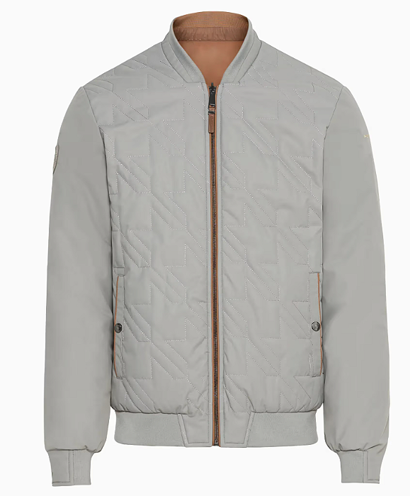 Reversible men's jacket cinza