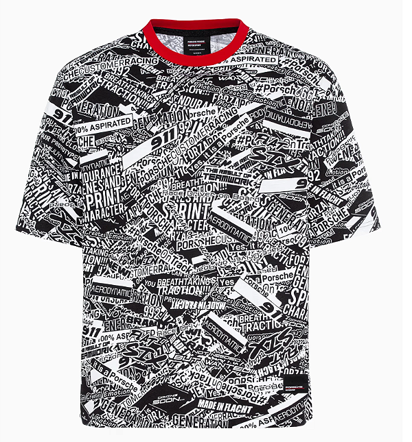 CAMISETA UNISSEX PRETO/BRANCO