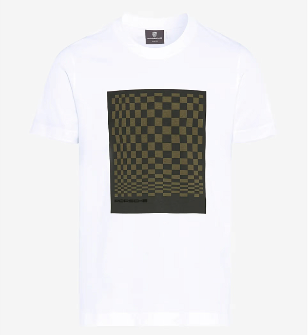 Camiseta Porsche Unissex Branca Estampa Pascha