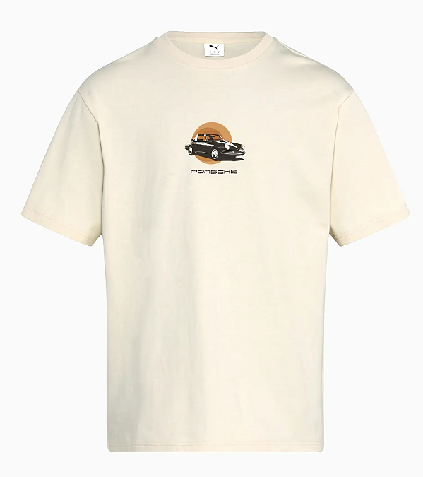 Camiseta Porsche 911 Targa 60Y Bege masculina