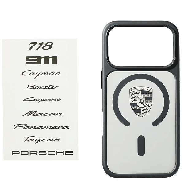 Capa iPhone 17 Pro Porsche Preta MagSafe