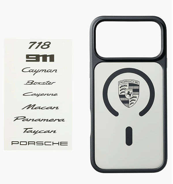 Capa iPhone 17 Pro Max Porsche Preta