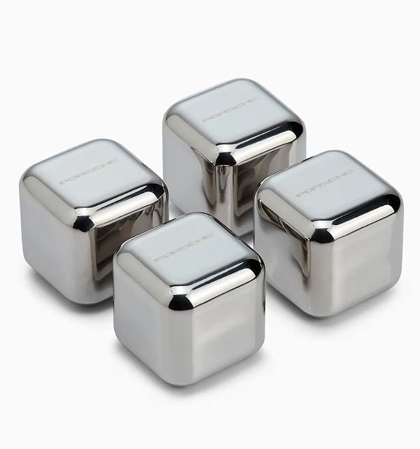 Cubos de Gelo Reutilizáveis Porsche Aço Inox