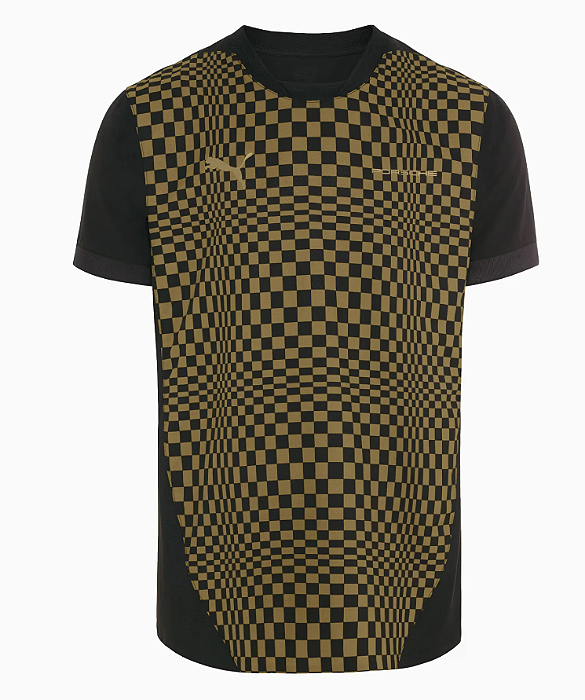 Camisa de futebol 911 Spirit 70 T shirt jersey oliva/preto