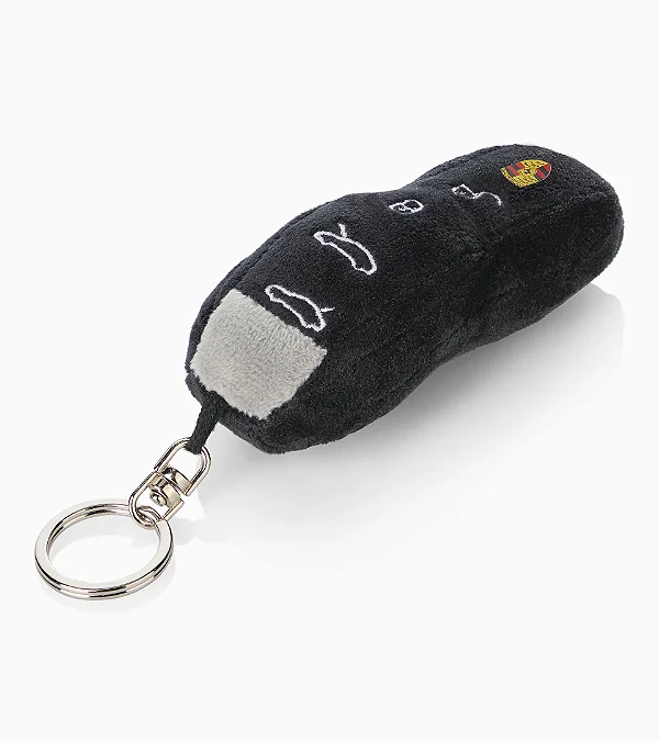 Chaveiro Chave de Carro em Pelúcia Porsche