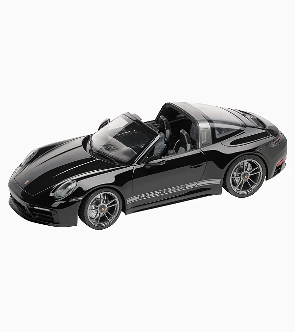 Porsche 911 Targa 4 GTS (992) – Edição 50 Anos Porsche Design – Miniatura 1:18 Preto