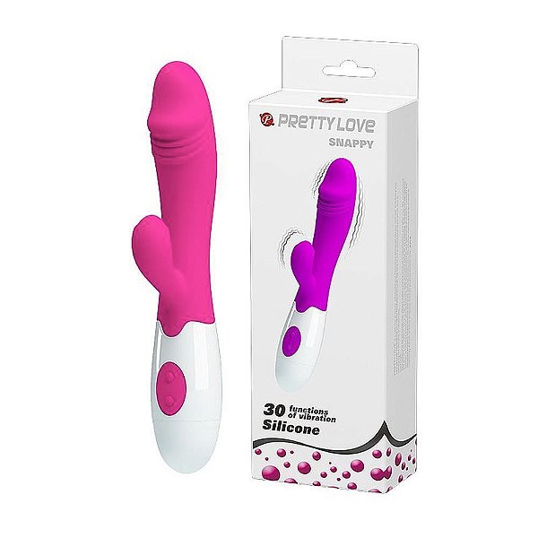 Vibrador Rabbit 19cm 30 modos de vibração | Snappy Pretty Love
