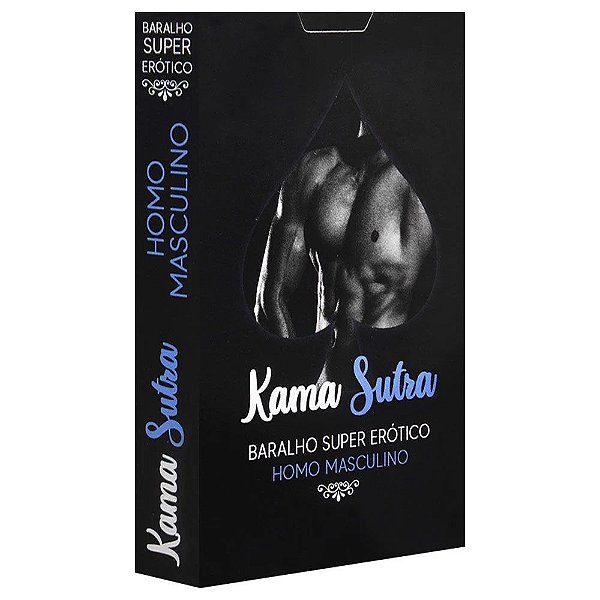 Baralho Erótico Kama Sutra Gay Soft 55 Cartas