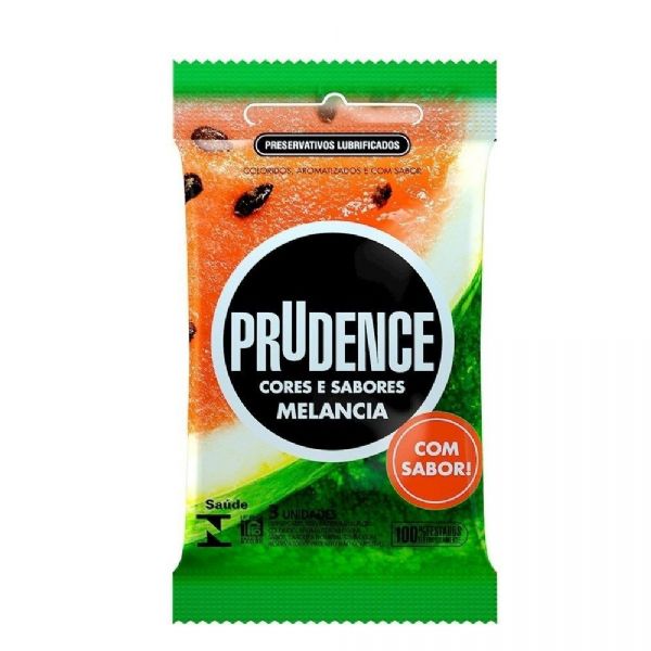 Preservativo Prudence 3 un. Sabores Camisinha