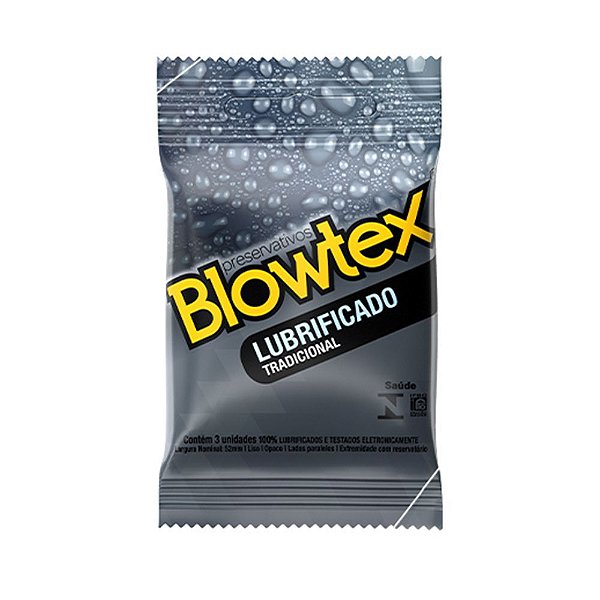 Preservativo Blowtex 3 un. Lubrificado | Camisinha