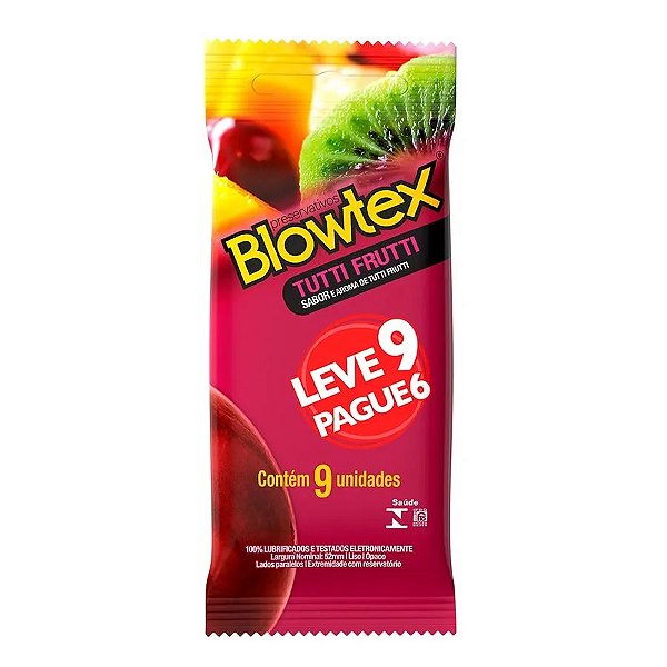 Preservativo Blowtex 6 un. Sabores Camisinha