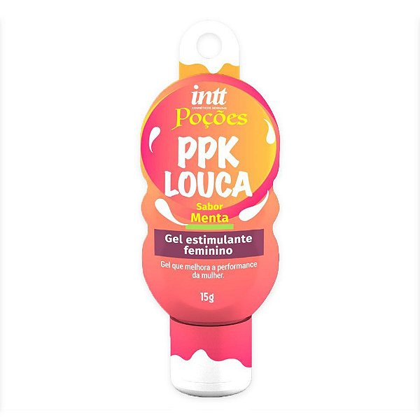 Excitante PPK Louca Sabor Menta | Gel Estimulante Feminino 15g Poções Intt