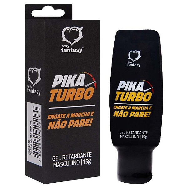 Pika Turbo Retardante Prolongador Masculino Refrescante 15g