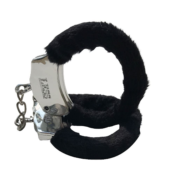 Algema com Pelúcia Preta e Chave | Abs Less Hard