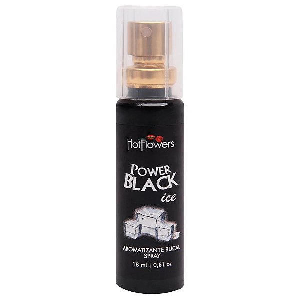 Spray Power Black Ice para Sexo Oral Aromatizante Bucal 18ml
