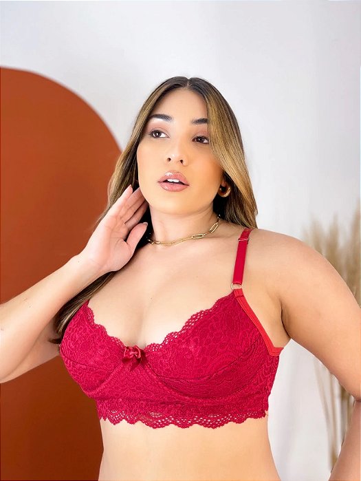 Sutiã Maria de Renda Sem Bojo