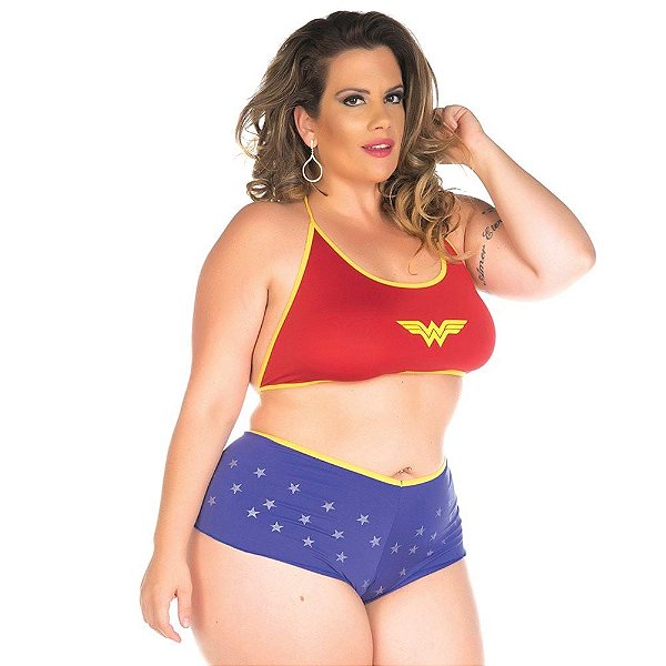 Fantasia Mulher Maravilha Plus Size | Pimenta Sexy