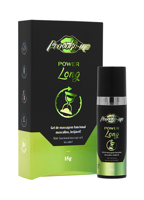 Power Long Gel Retardante Beijável Masculino 15g Provoke-me