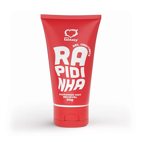 Gel Rapidinha Hot Beijável Sabor Morango Quente 30g