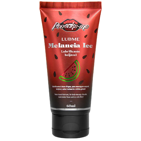 Lubrificante Melancia Ice Beijável Gelado Refrescante 60ml Lubme Provoke-me